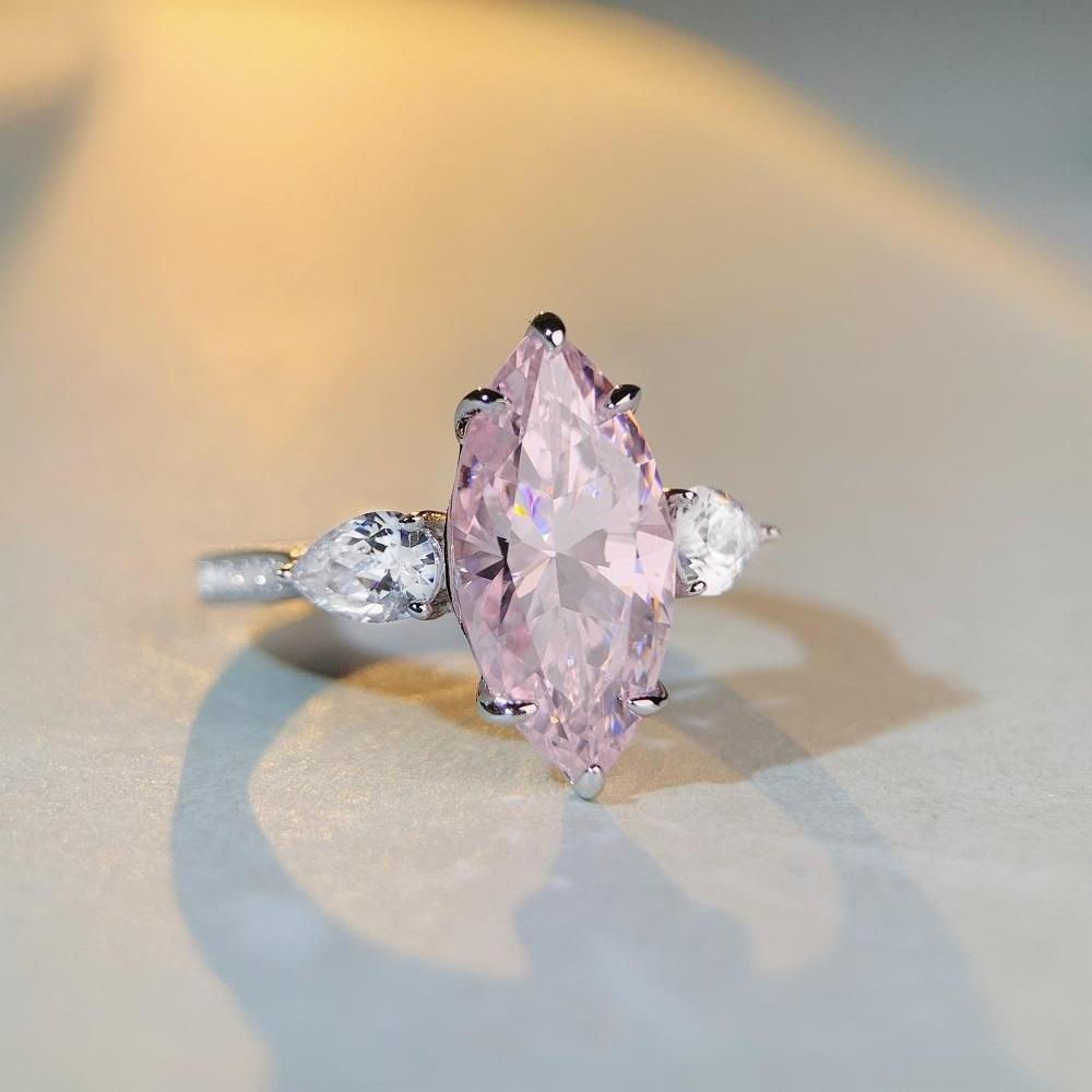 parkling Marquise CZ Eternity Ring | 925 Sterling Silver Luxury Ring