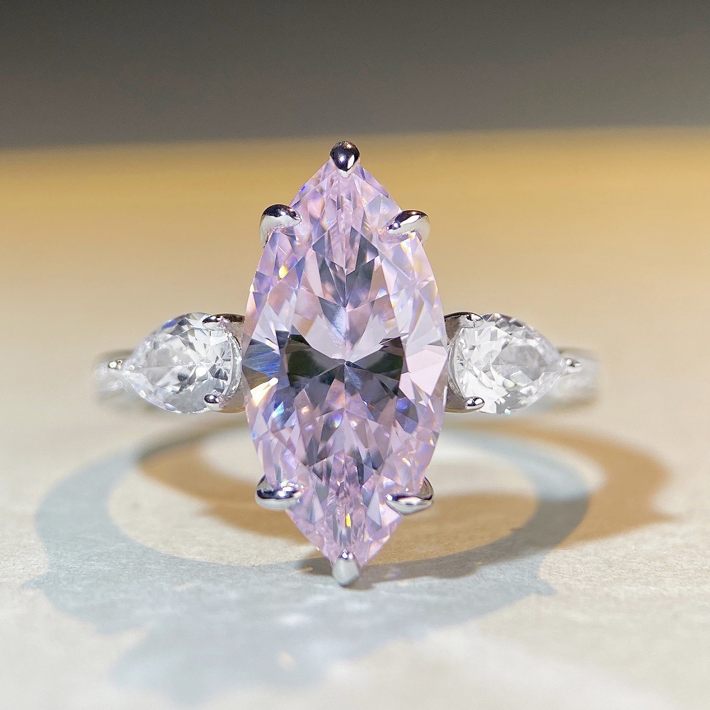 parkling Marquise CZ Eternity Ring | 925 Sterling Silver Luxury Ring