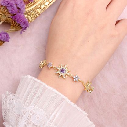Lavender Sunflower Princess Bracelet‌
