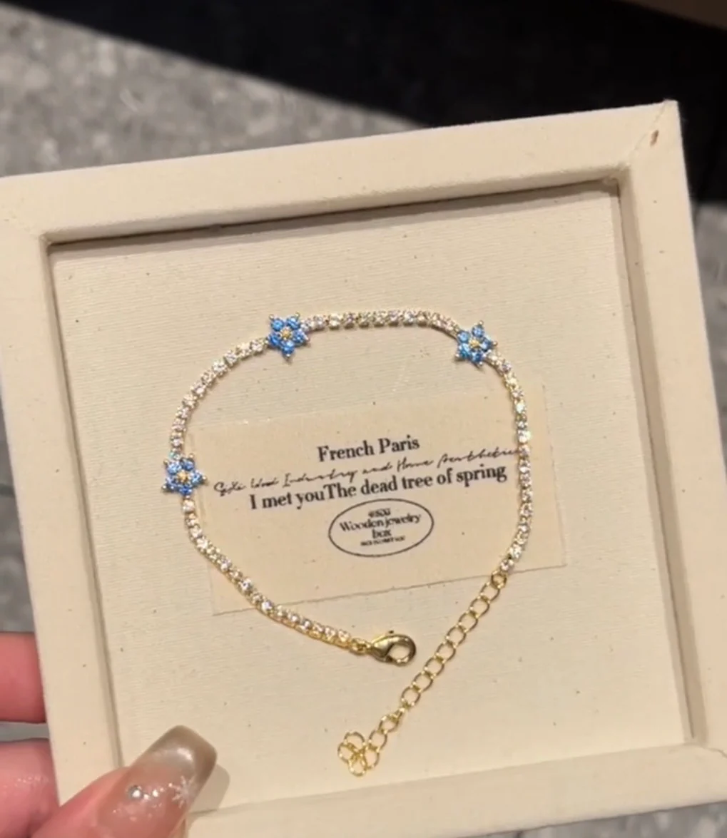 Flower Tennis Bracelet