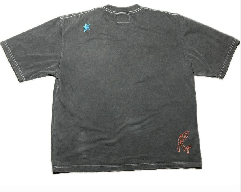 Jotaro Kujo JoJo's Bizarre Adventure Vintage Oversized Washed Cotton T-shirt, Unisex Menswear Top