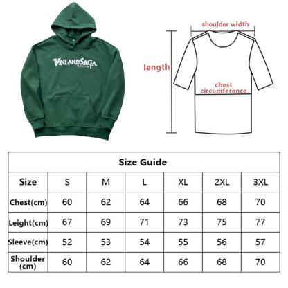 Vinland Saga Thorfinn Hoodie Unisex Printed Hoodie Anime Hoodie Forest Green Suitable for Winter Long Sleeve Stylish Wear For anime fan Fashion Streetwear Menswear Sweatshirts