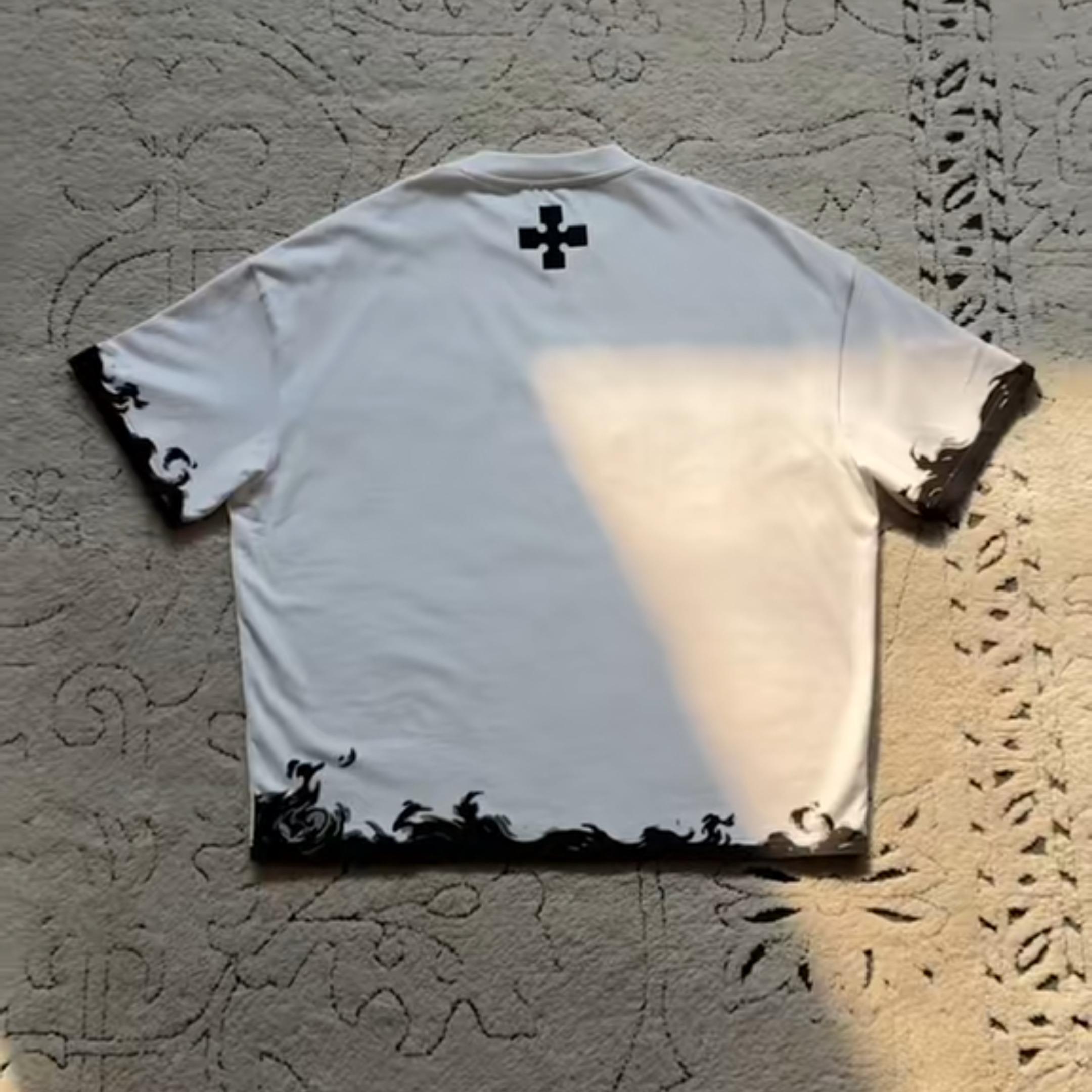 Fire Force Tee FFS Anime Tshirt Manga White Tops Unisex Streetwear Fashion