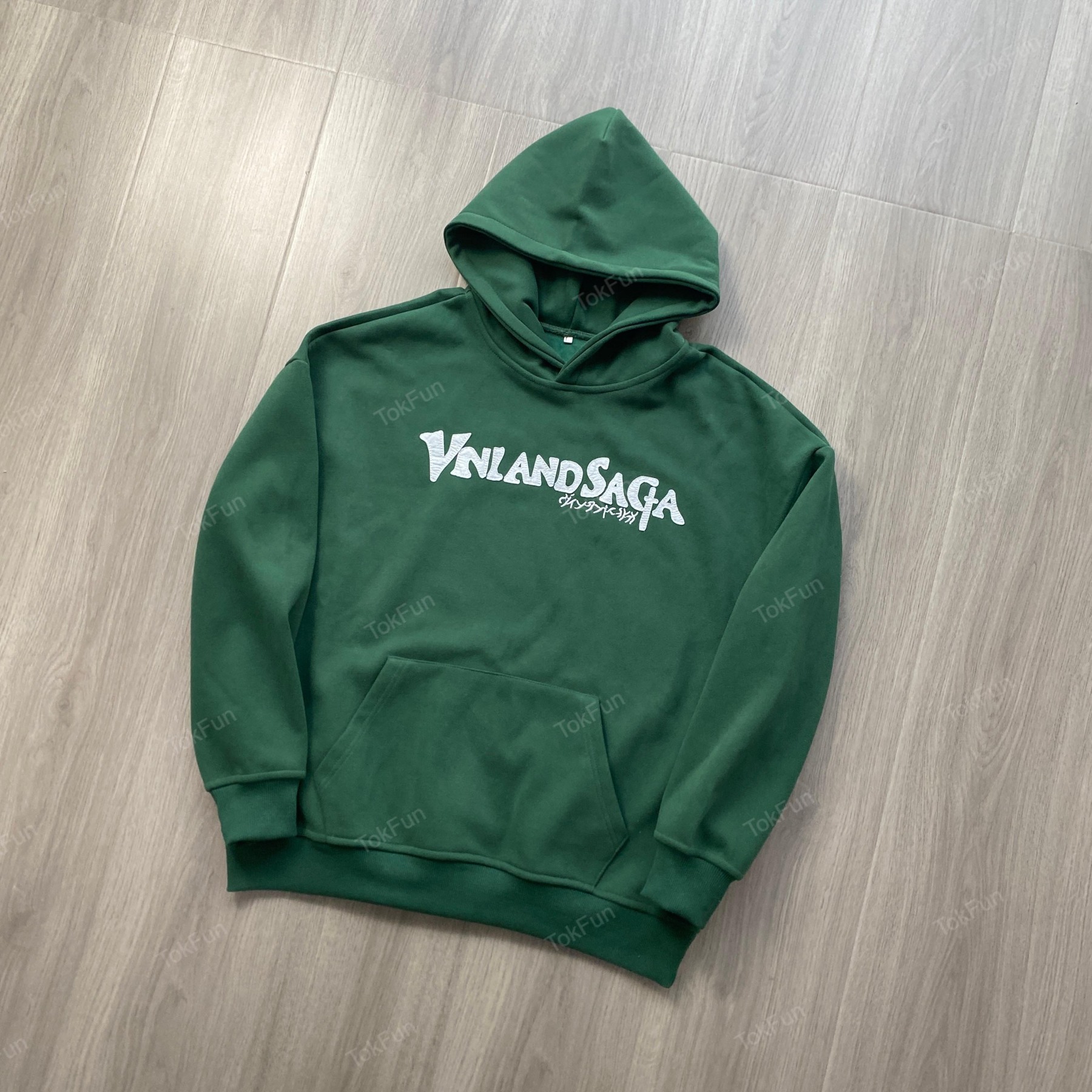 Vinland Saga Thorfinn Hoodie Unisex Printed Hoodie Anime Hoodie Forest Green Suitable for Winter Long Sleeve Stylish Wear For anime fan Fashion Streetwear Menswear Sweatshirts