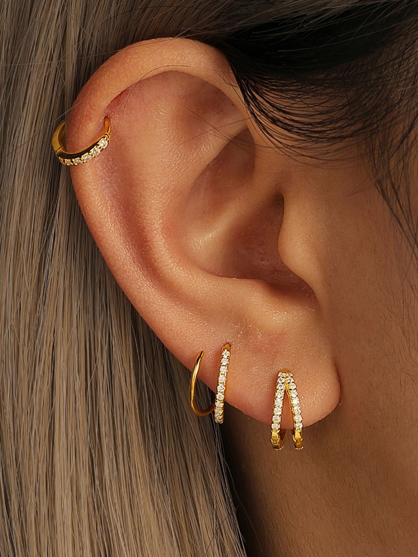 S925 Sterling Silver Torsion Bar Earrings-Olarajewelry