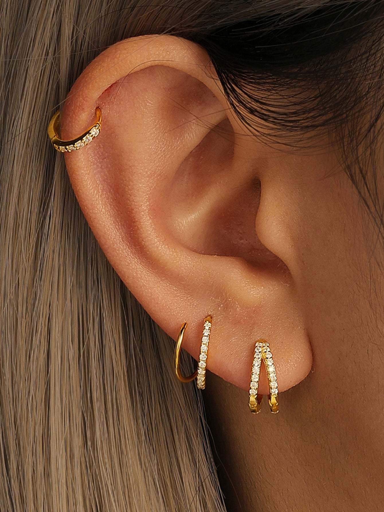 S925 Sterling Silver Torsion Bar Earrings-Olarajewelry