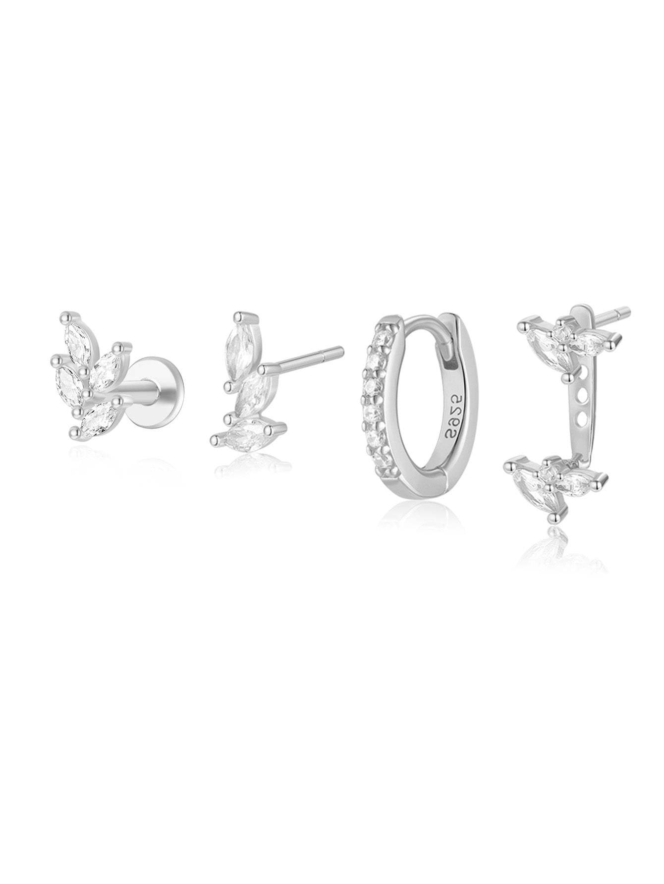 S925 Leaf Simple Fashion Earrings-Olarajewelry