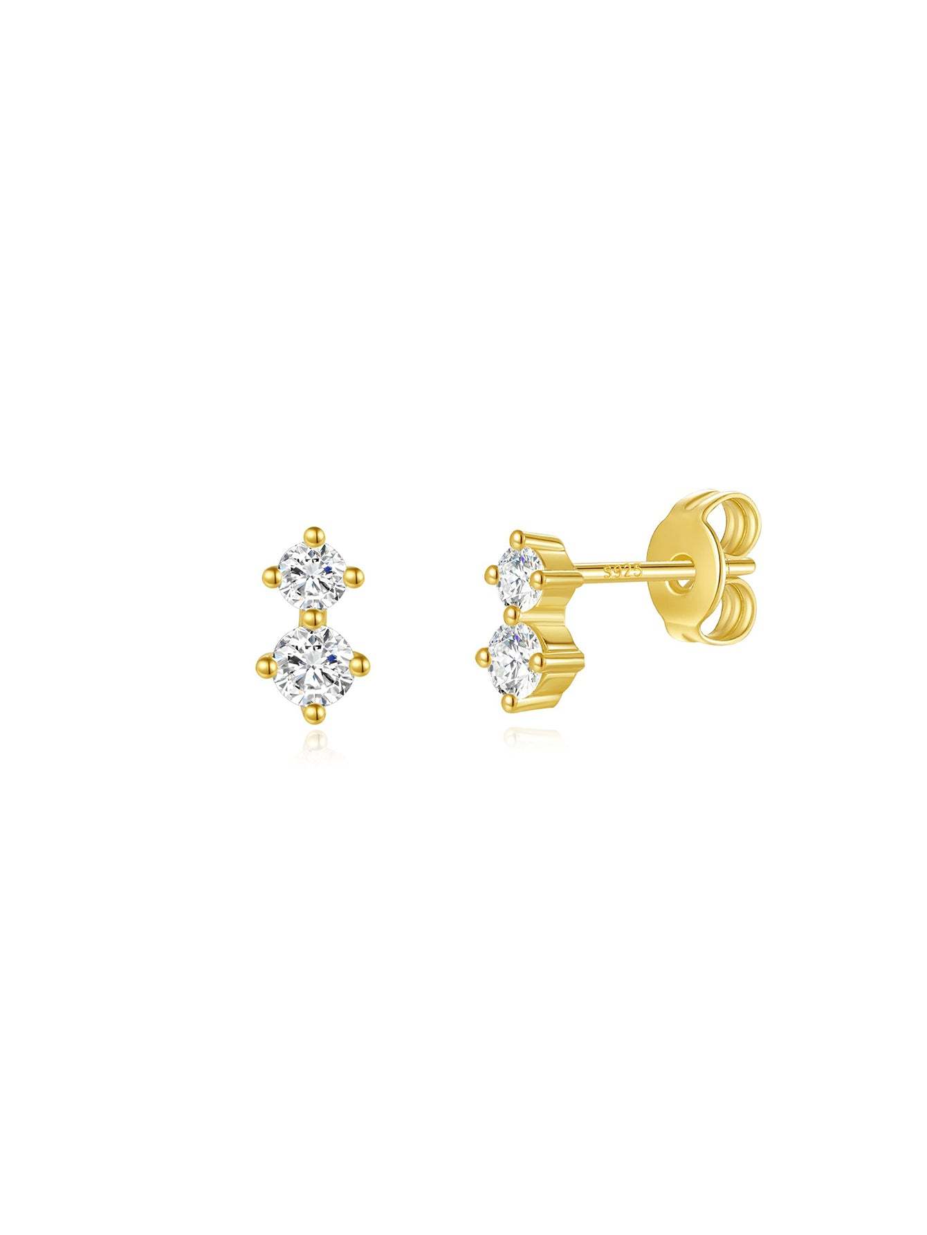 Olara Simple Versatile Zircon Pendant 3 Earring Set-Olarajewelry