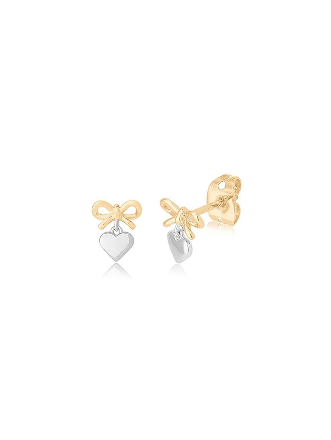 Two Tone Chunky Hoop Earrings-Olarajewelry