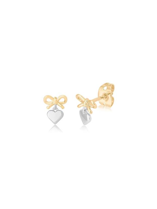 Two Tone Chunky Hoop Earrings-Olarajewelry