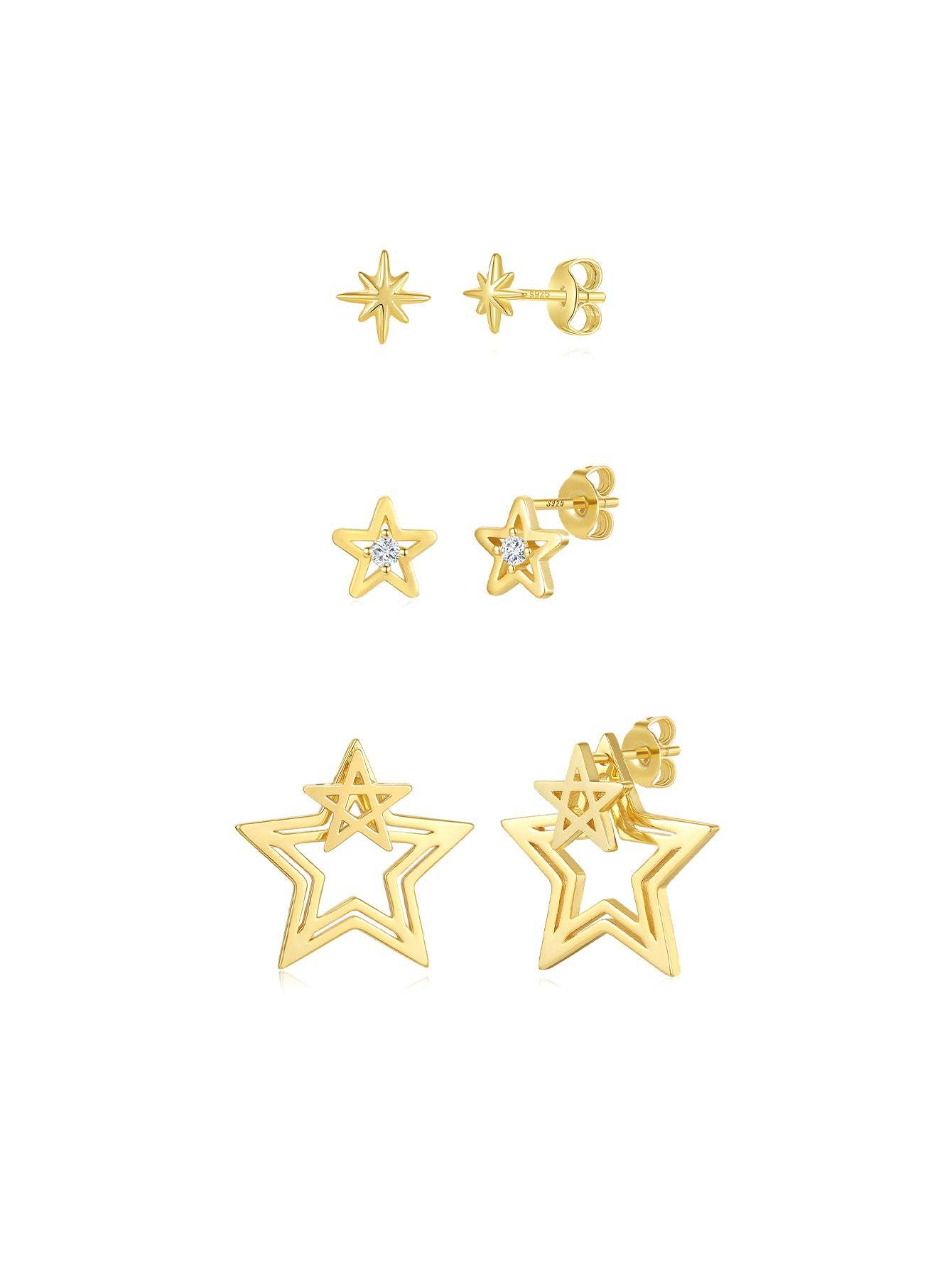 Elegant Star Stud Earring Series-Olarajewelry