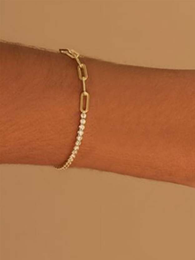 S925 Half Tennis Bracelet-Olarajewelry
