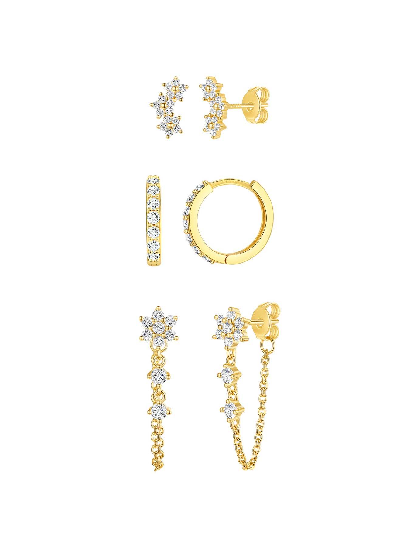 Flower Chain Earring Series-Olarajewelry