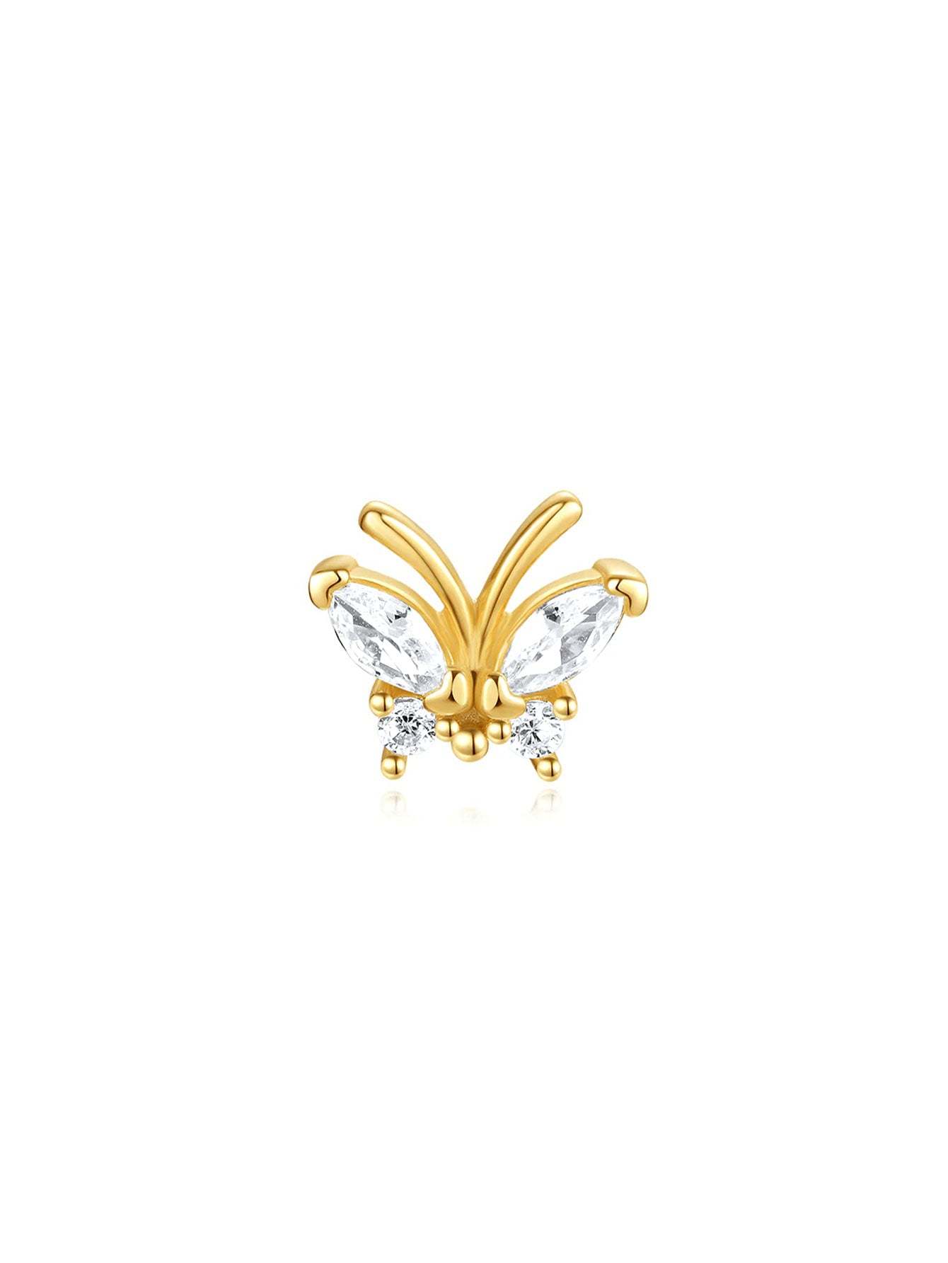 S925 Tassel Butterfly Pendant Zircon Earrings Series-Olarajewelry