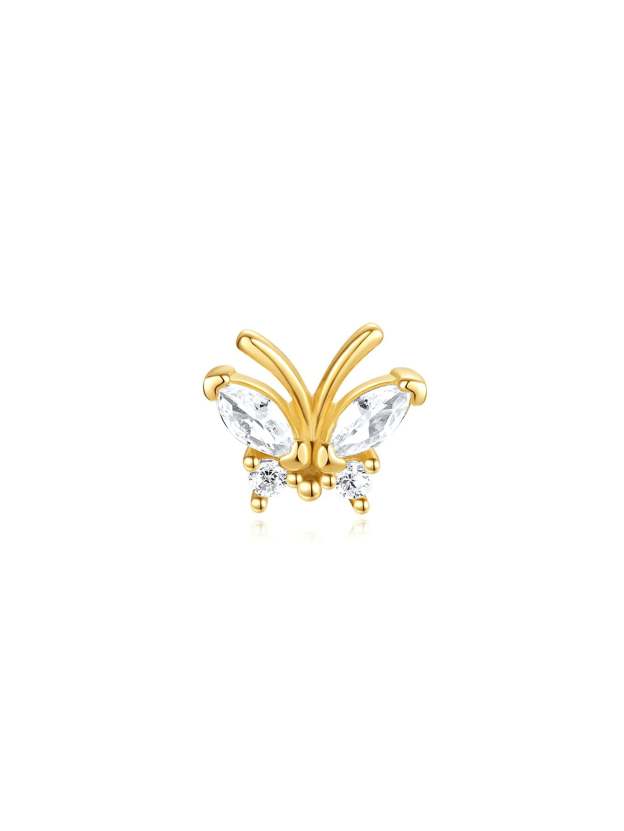 S925 Tassel Butterfly Pendant Zircon Earrings Series-Olarajewelry
