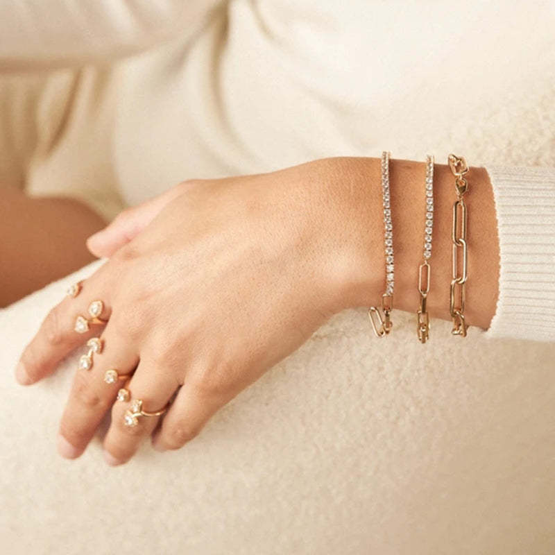 S925 Half Tennis Bracelet-Olarajewelry