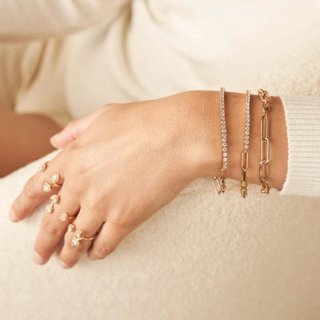 S925 Half Tennis Bracelet-Olarajewelry