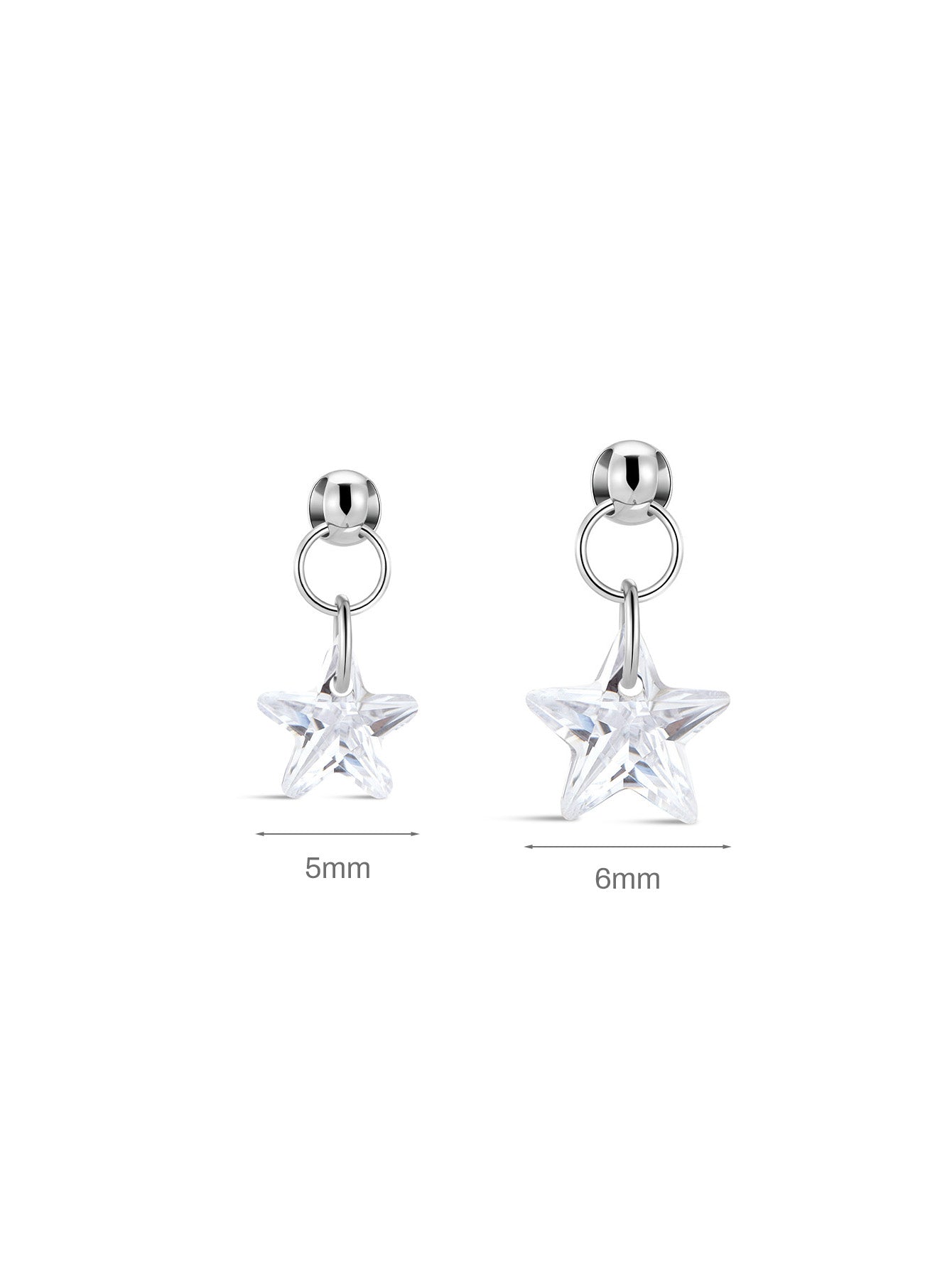 G23 Titanium Small Star Ear Piercing Stud-Olarajewelry