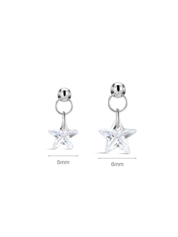 G23 Titanium Small Star Ear Piercing Stud-Olarajewelry