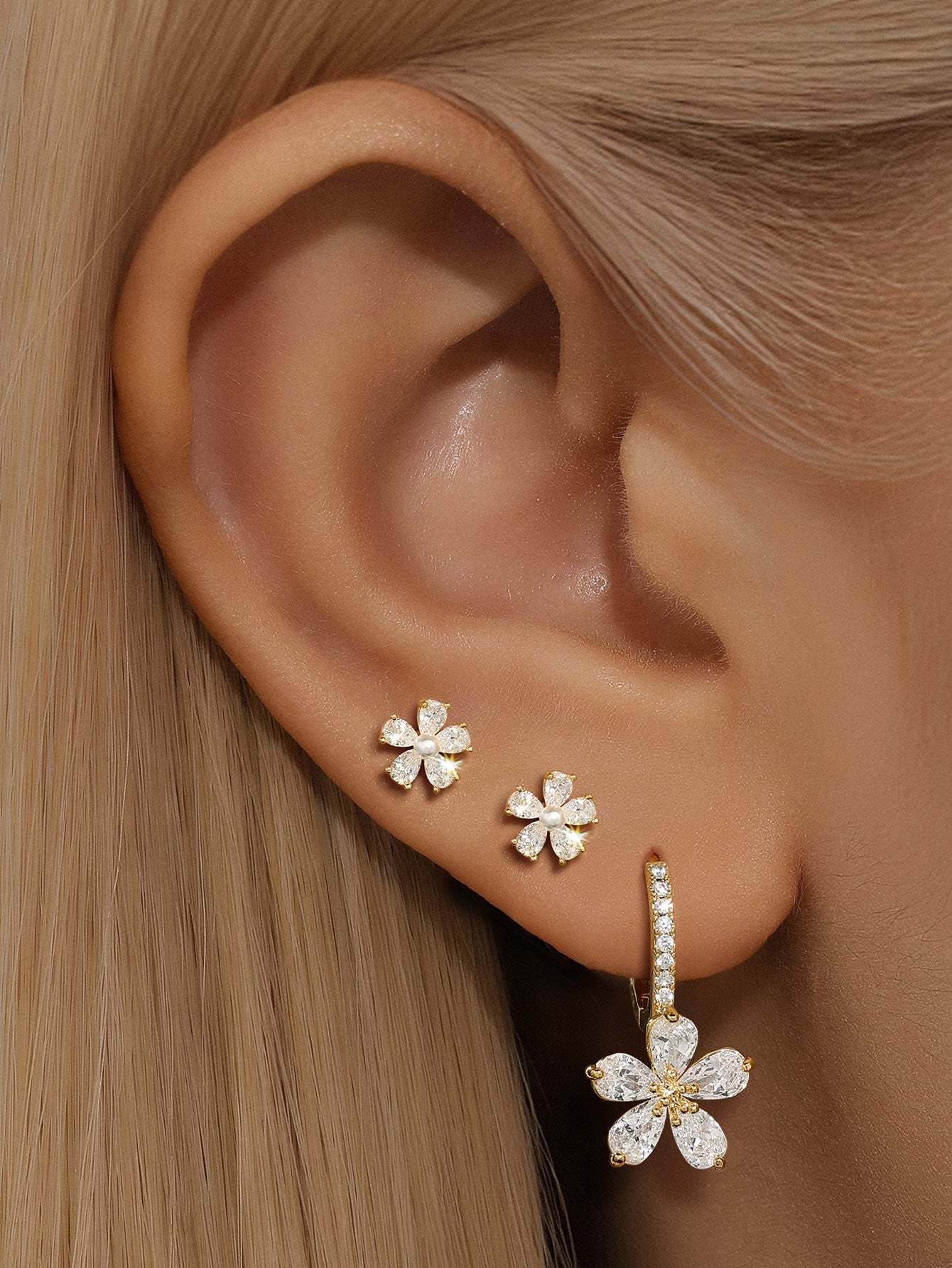 Beautiful Elegant Flower Earring Collection-Olarajewelry