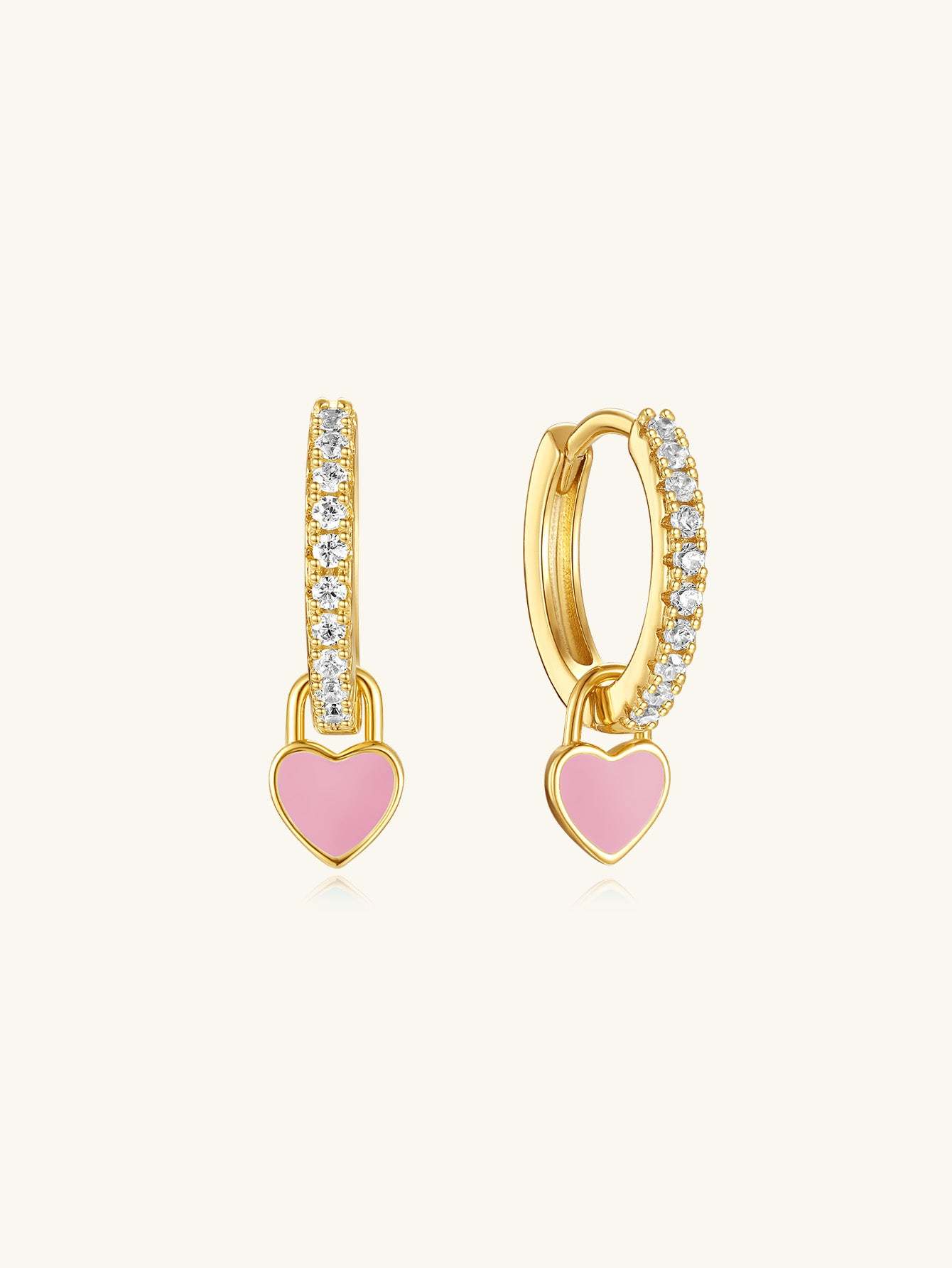 S925 Heart Dripping Oil Sterling Silver Drop Earrings-Olarajewelry