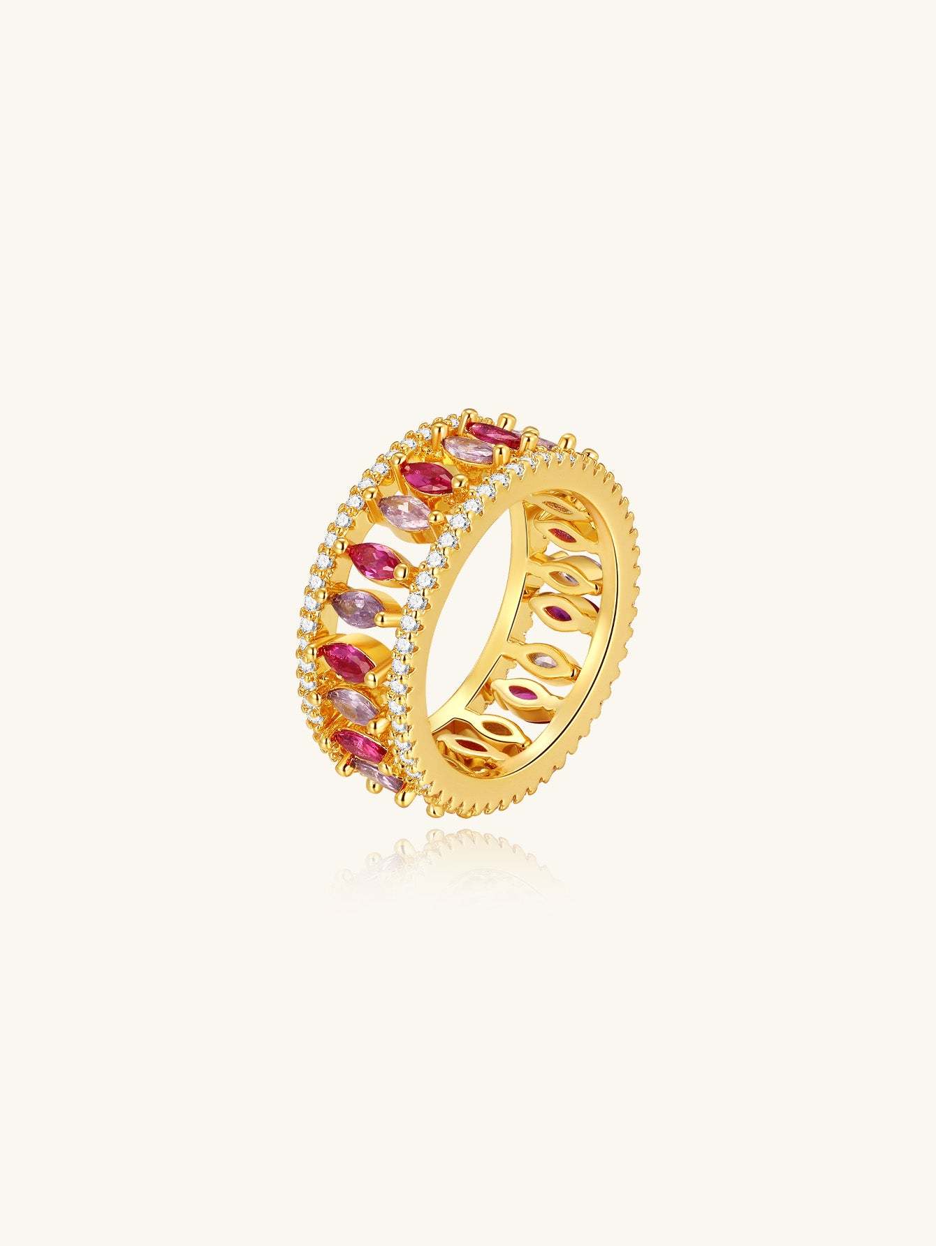 Double Romantic Sparkling Detachable Ring-Olarajewelry