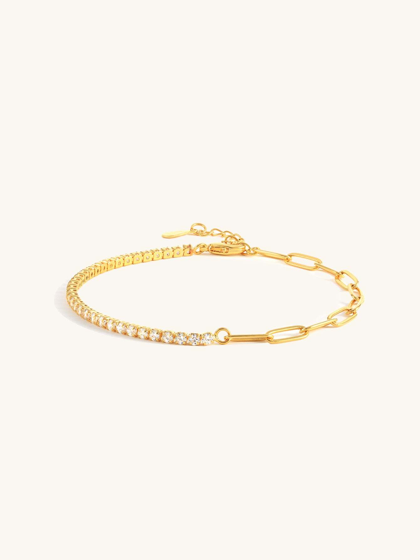 S925 Half Tennis Bracelet-Olarajewelry