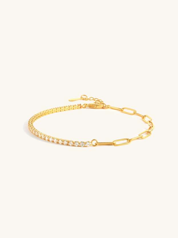 S925 Half Tennis Bracelet-Olarajewelry