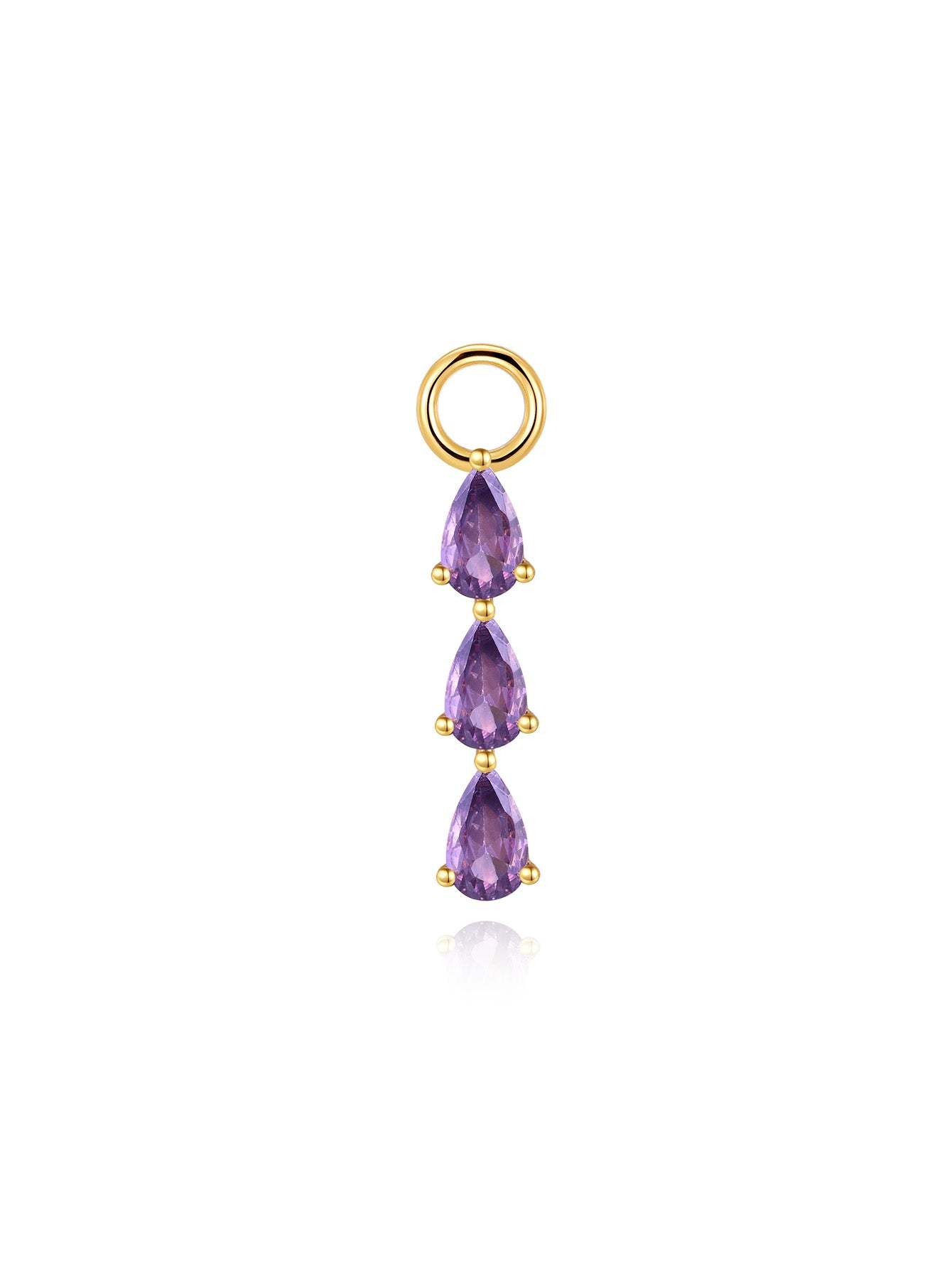 Luxe Purple Oil Drop S925 Earring Set-Olarajewelry