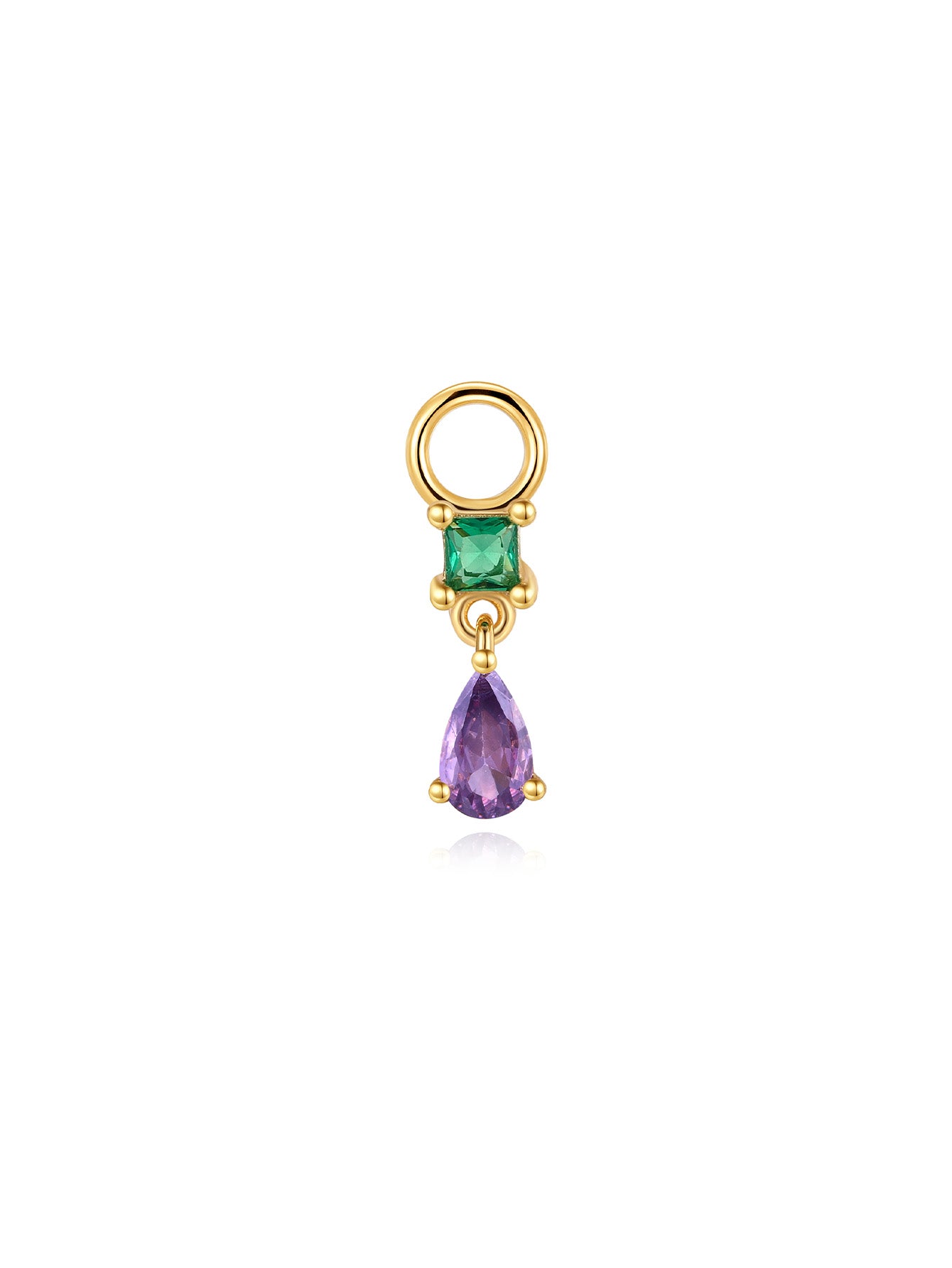 Luxe Purple Oil Drop S925 Earring Set-Olarajewelry