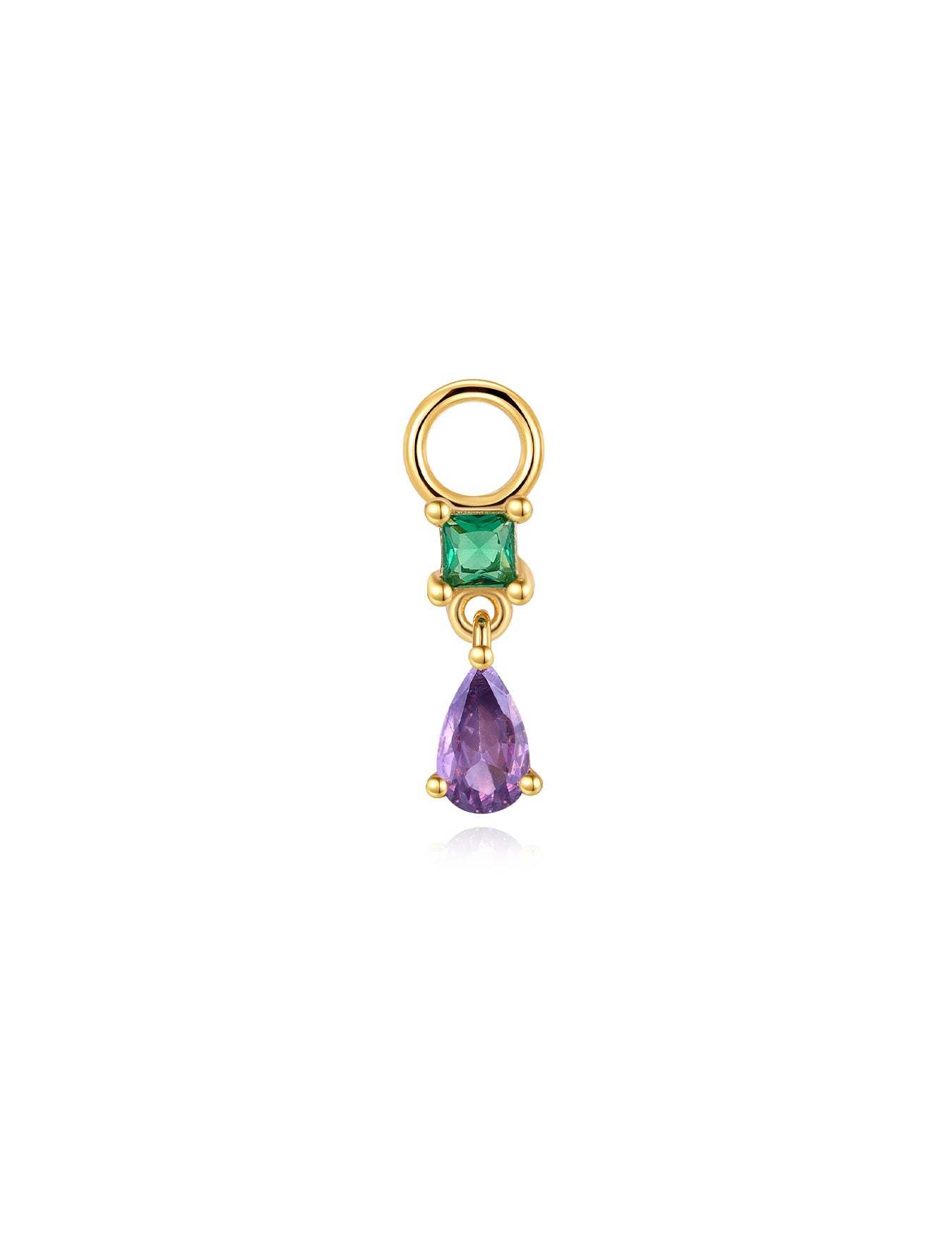 Luxe Purple Oil Drop S925 Earring Set-Olarajewelry
