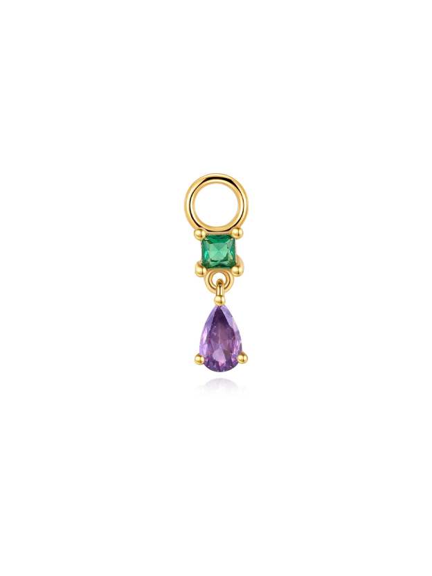 Luxe Purple Oil Drop S925 Earring Set-Olarajewelry