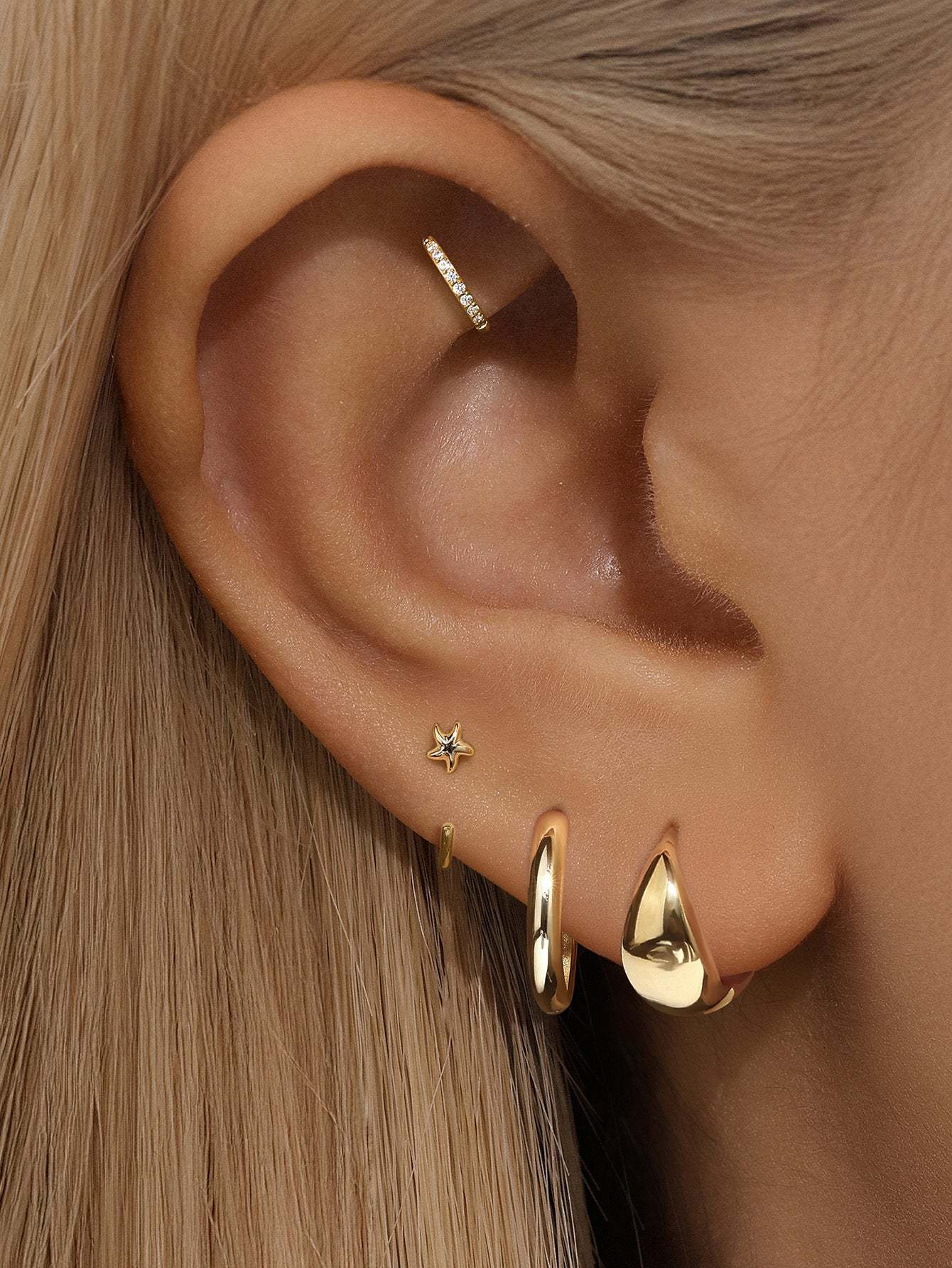 S925 Classic Ovate Hoop Earrings-Olarajewelry