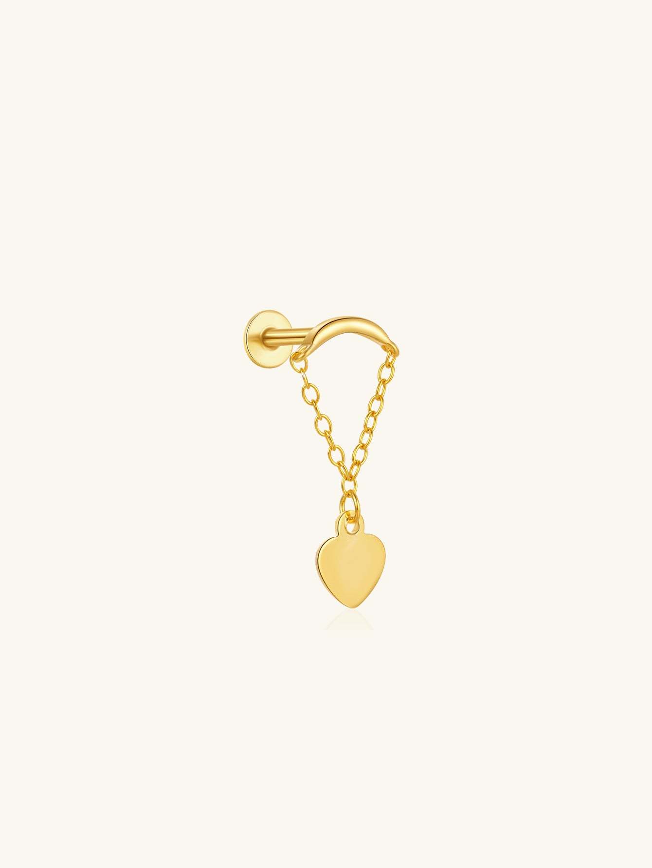 S925 Tassel Chain Ear Piercing Stud Set-Olarajewelry