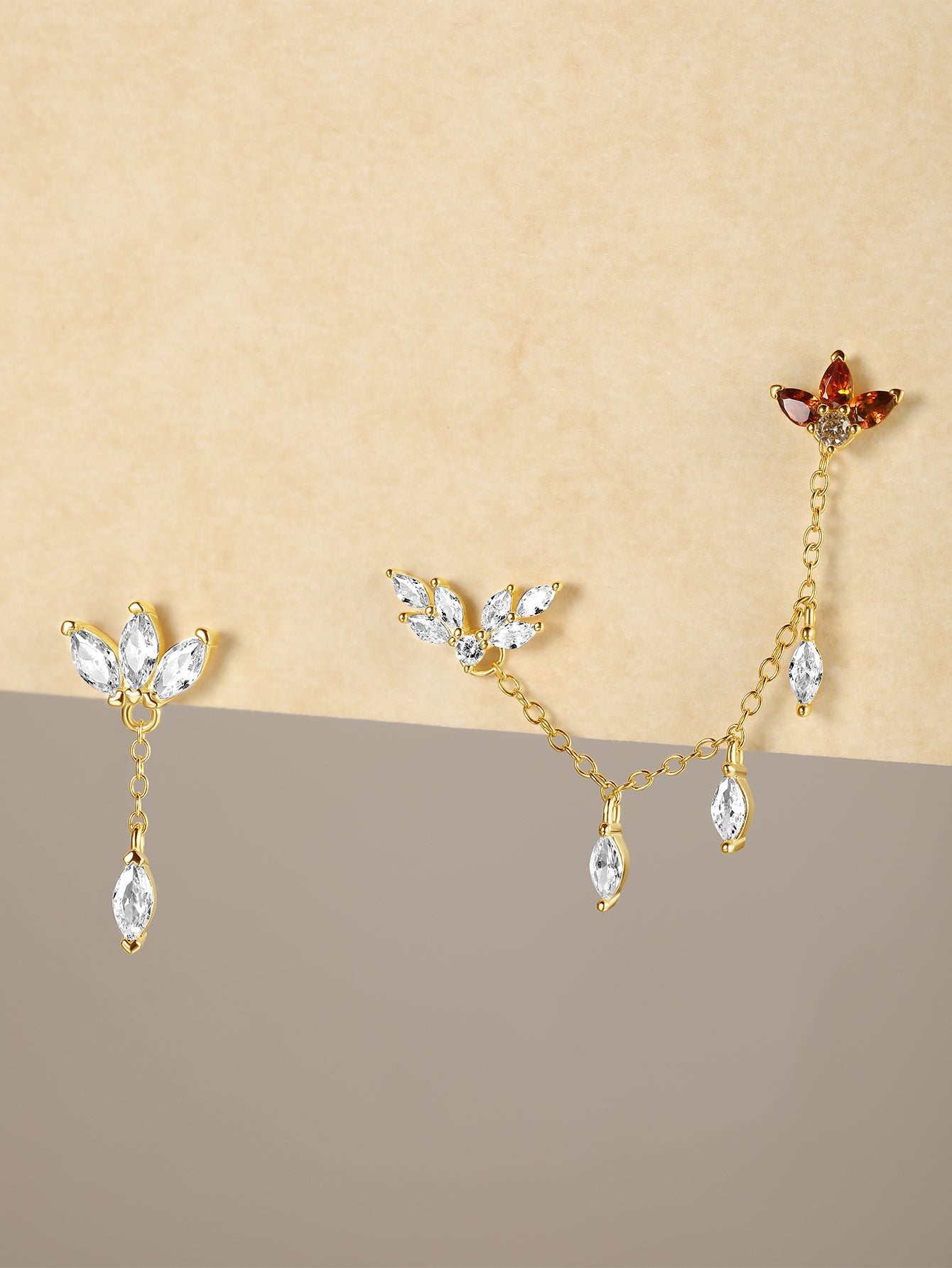 S925 Red Flaming Wings Pendant Earring Series-Olarajewelry