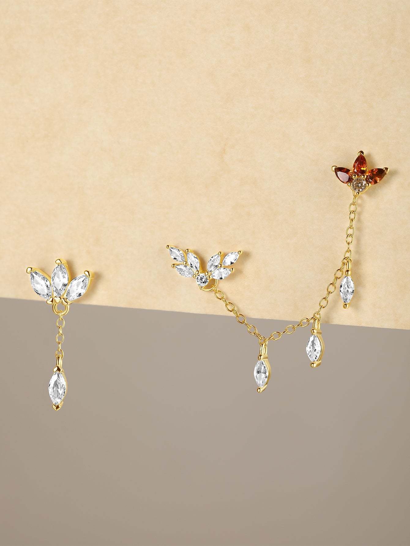 S925 Red Flaming Wings Pendant Earring Series-Olarajewelry
