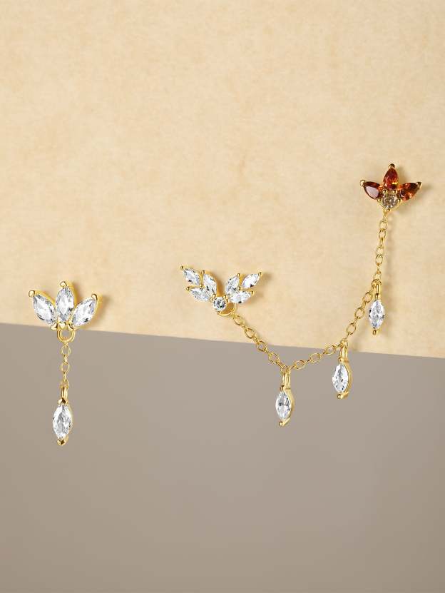 S925 Red Flaming Wings Pendant Earring Series-Olarajewelry