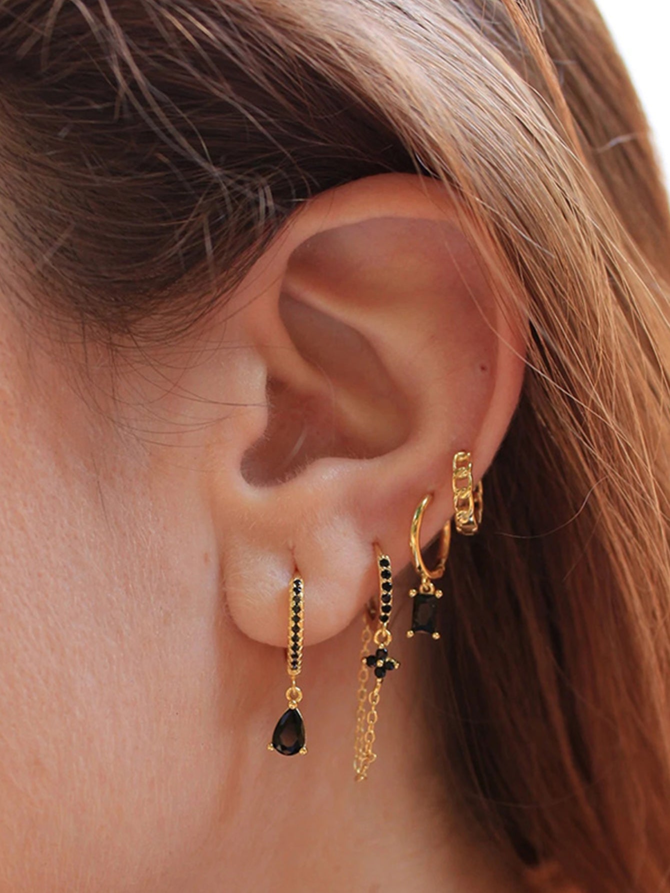S925 Olara Blossom Chain Earring-Olarajewelry