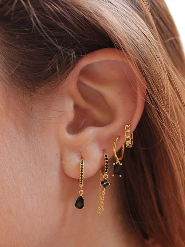 S925 Olara Blossom Chain Earring-Olarajewelry