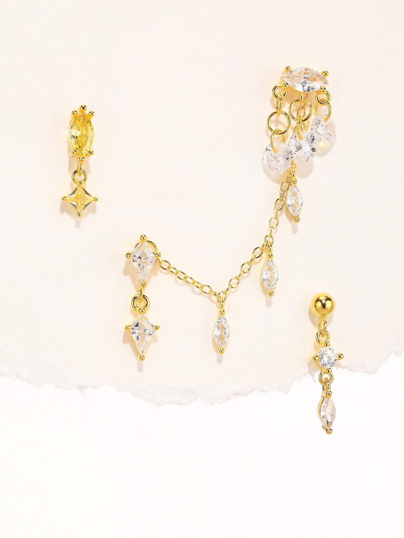 S925 Ice Crystal Gorgeous Pendant Earring Series-Olarajewelry