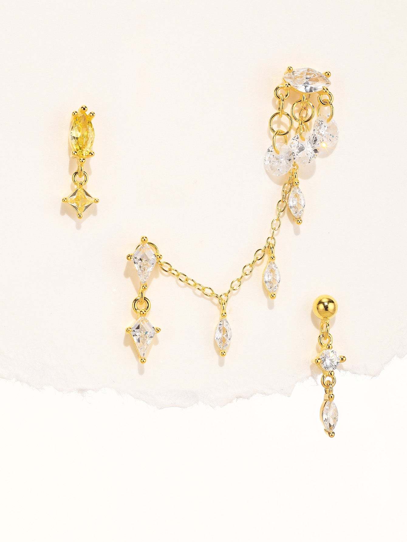 S925 Ice Crystal Gorgeous Pendant Earring Series-Olarajewelry