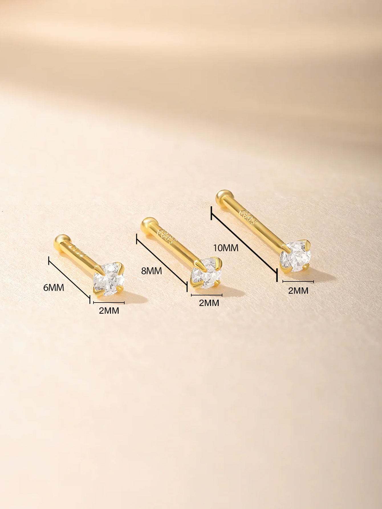 S925 Minimalist Multi Size Piercing Earring-Olarajewelry