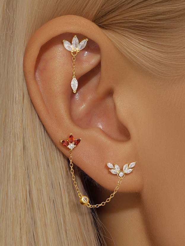S925 Red Flaming Wings Pendant Earring Series-Olarajewelry