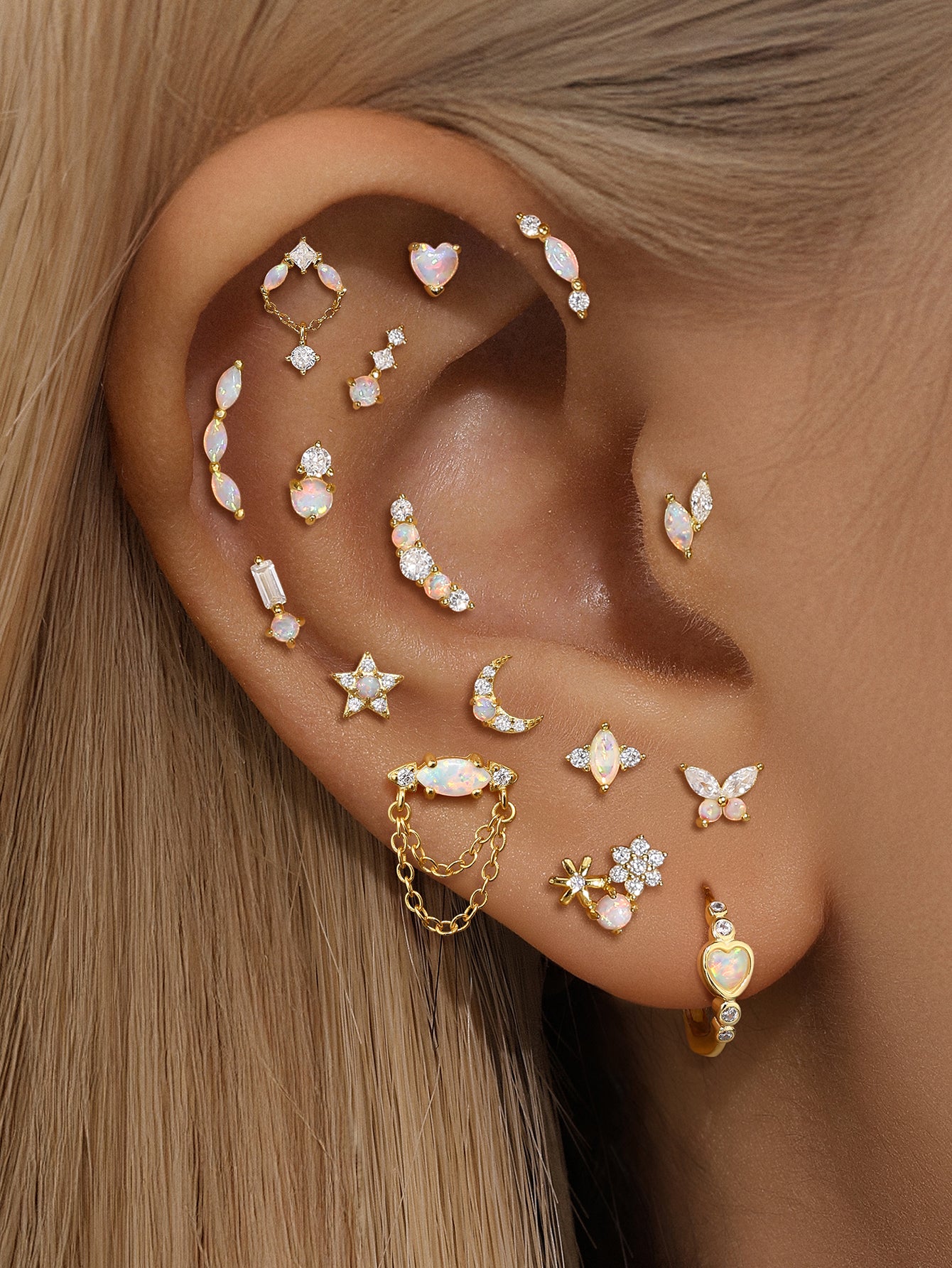 S925 Opal Stud Earring Series-Olarajewelry