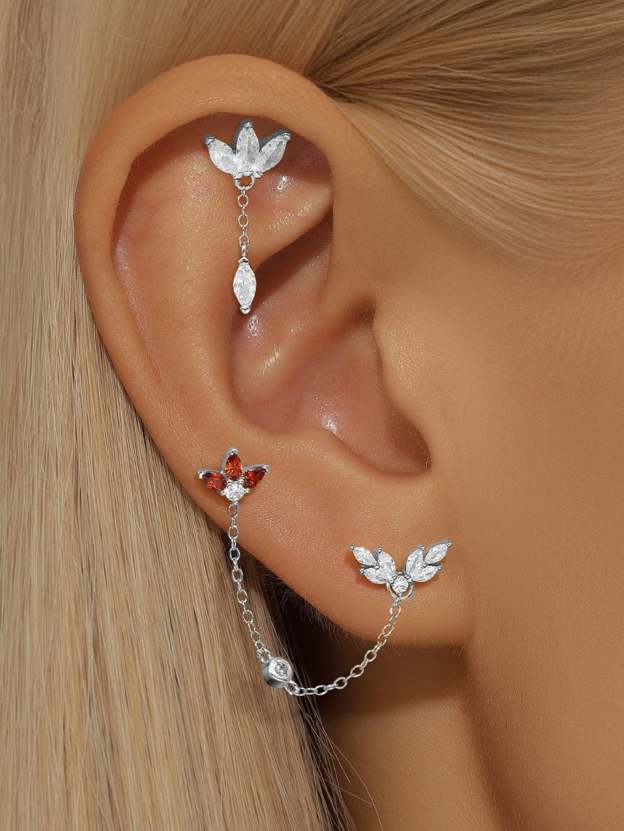 S925 Red Flaming Wings Pendant Earring Series-Olarajewelry