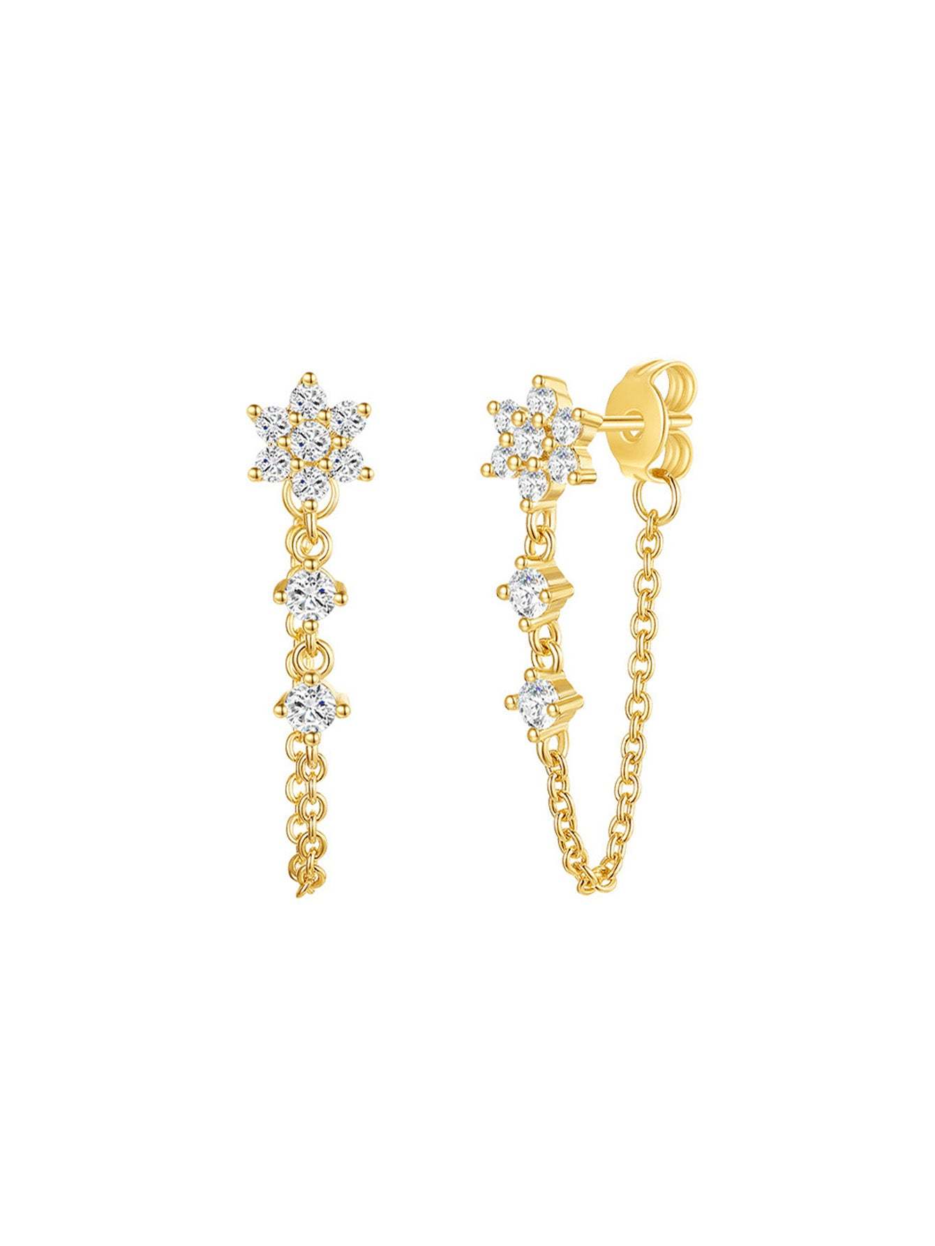 Flower Chain Earring Series-Olarajewelry