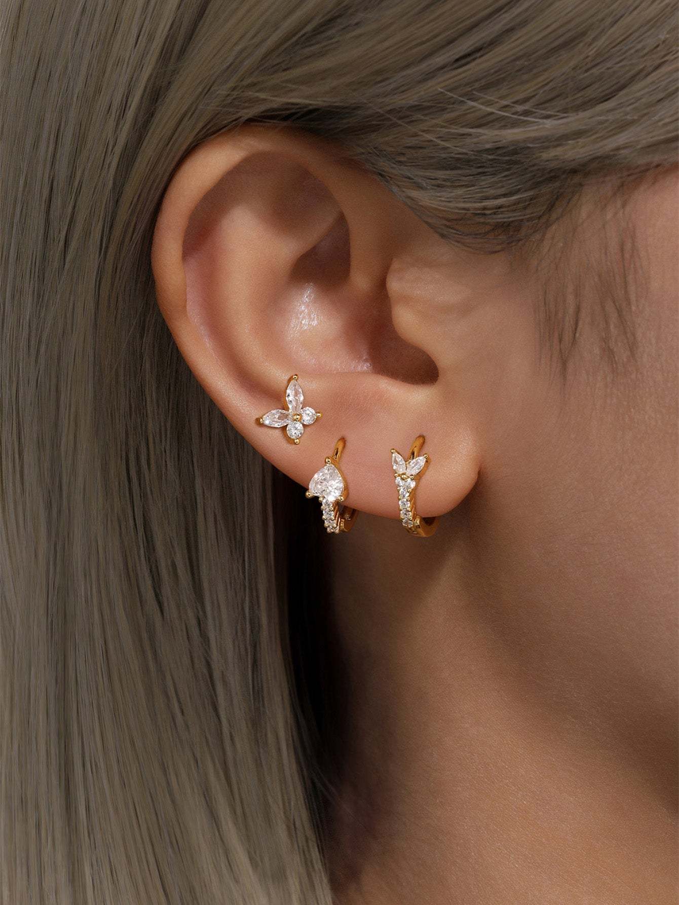 Olara Flower Zircon Fashion All Match Series-Olarajewelry
