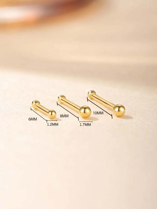S925 Minimalist Multi Size Piercing Earring-Olarajewelry