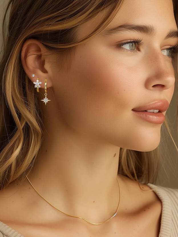 Olara Star Versatile Earring Set-Olarajewelry