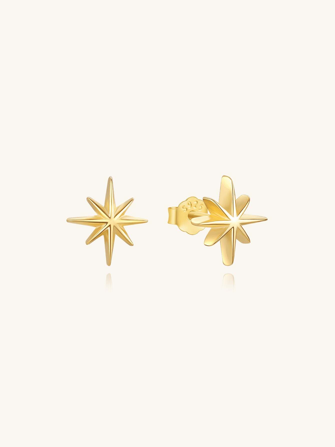 S925 Minimalist Solid Polestar Studs-Olarajewelry